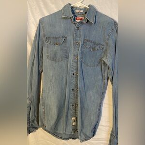 Wrangler Blue Button Down Shirt